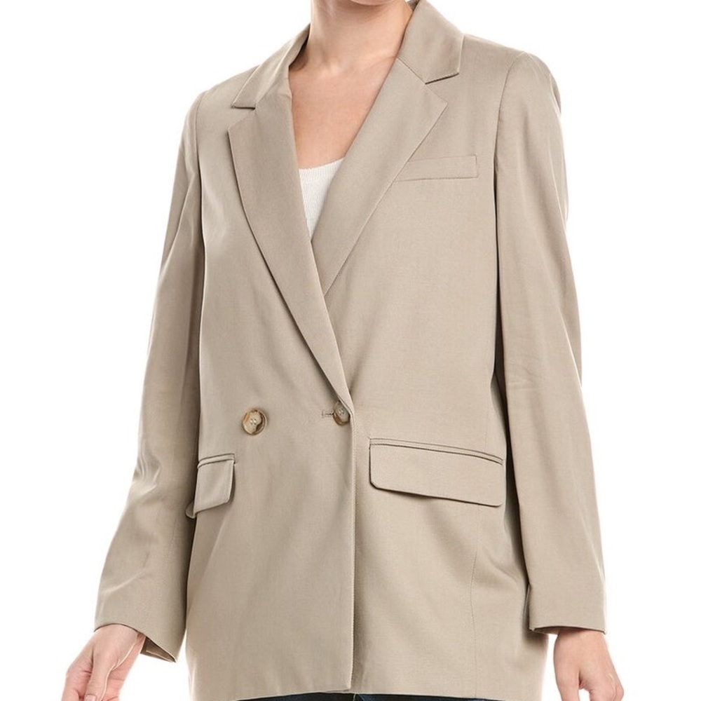 Madewell Double-Breasted Beige Blazer